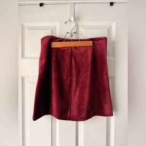 Simons Wine-Red A-Line Skirt